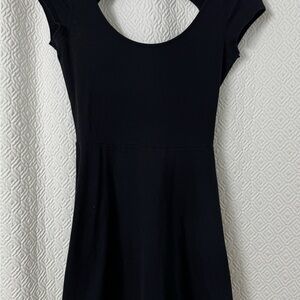 Black Cap Sleeve Dress